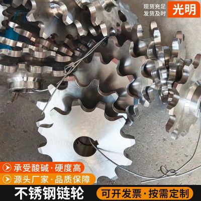 不锈钢链轮工业齿轮厂家单排双排机械配件大节距输送非标链轮批发图4