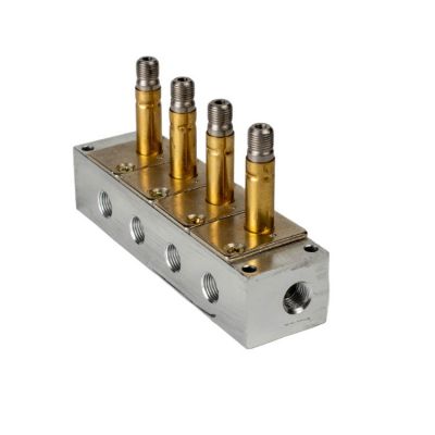 气体一进二出组合电磁阀 一进多出电磁控制阀组合 气阀 气体分流图5