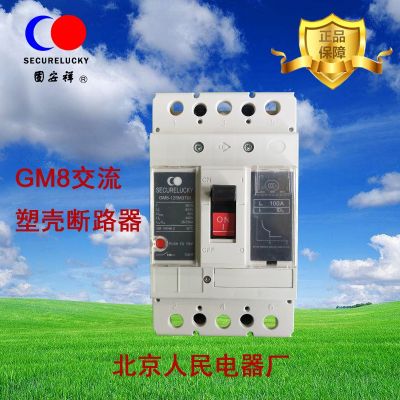 北京人民漏电断路器 GM8系列 塑壳断路器 热磁式 漏电保护器