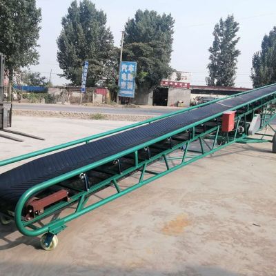 可移动升降输送机 肥料粮食矿渣装车卸货传送带 折叠皮带输送机图3