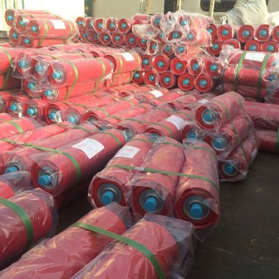矿用输送机缓冲 托辊输送带 平行托辊烤漆重型槽型托辊矿用托辊图3