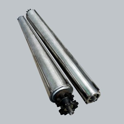 厂家批发无动力链轮滚筒导条锥形滚筒输送带不锈钢滚轴传送托辊滚图2