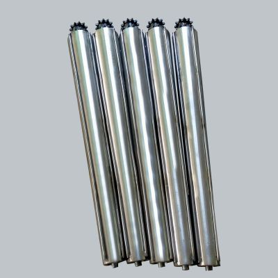 厂家批发无动力链轮滚筒导条锥形滚筒输送带不锈钢滚轴传送托辊滚图3