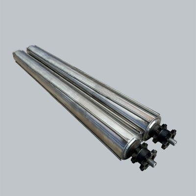 厂家批发无动力链轮滚筒导条锥形滚筒输送带不锈钢滚轴传送托辊滚图4