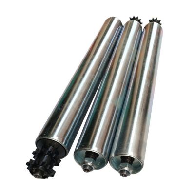 东莞厂家滚轴输送托辊 传送带无动力滚筒 可调积放式单双链轮滚筒图2