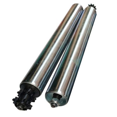 东莞厂家滚轴输送托辊 传送带无动力滚筒 可调积放式单双链轮滚筒图4