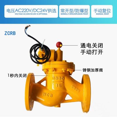 厂家供应ZCRB燃气紧急切断阀 天然气电磁阀 紧急切断阀图4