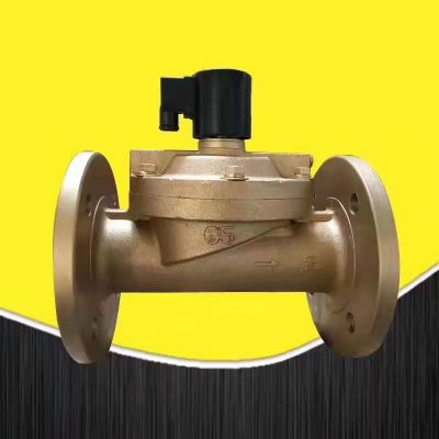 DF常开型水液电磁阀 DF系列工业电磁阀 法兰铸铁水液气电磁阀图3