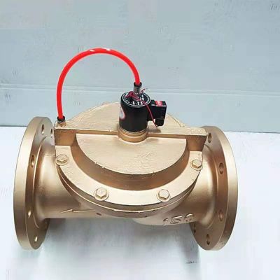 DF常开型水液电磁阀 DF系列工业电磁阀 法兰铸铁水液气电磁阀