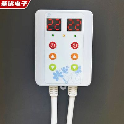 青岛厂家碳晶地暖垫温控器 电热地暖垫暖脚宝双控智能数显温控器图2