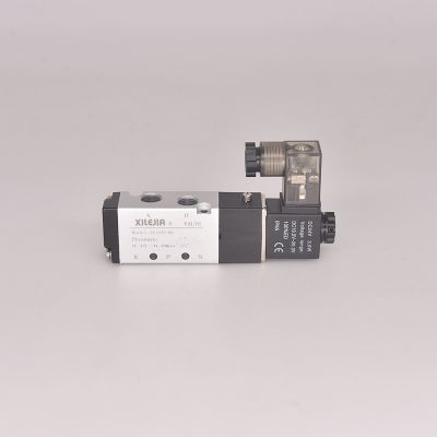 厂家供应24v220v二位五通控制阀4V210-08/4V320-10气动电磁阀图2