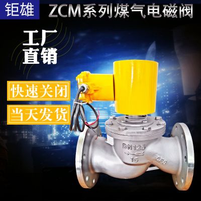 ZCM煤气零压启动电磁阀 法兰电磁式控制阀DN15-350图4