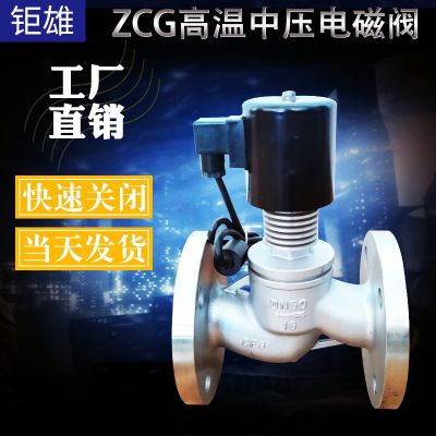 ZCG高温蒸汽电磁阀 活塞式导热油开关控制阀DN-15-350