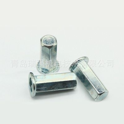 碳钢拉铆螺母 平头全六角盲孔拉帽锚接M3-M12大小沉头铆螺帽图3