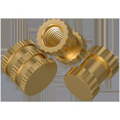 盲孔铜镶嵌件 注塑铜螺母 铜预埋件 铜滚花铜件M2M2.5M3M4M5M6M8图4