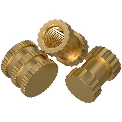 盲孔铜镶嵌件 注塑铜螺母 铜预埋件 铜滚花铜件M2M2.5M3M4M5M6M8图3