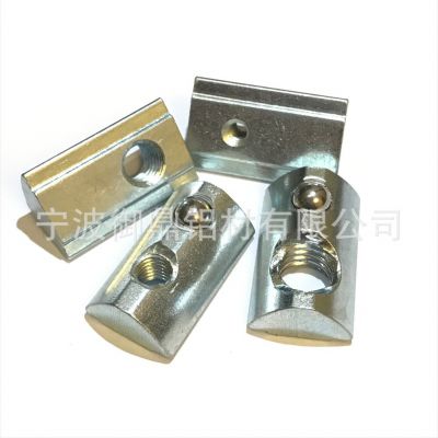 宁波源头厂家 欧标适用40 槽8型材40T型螺母碳钢弹珠弹性T型螺母图2