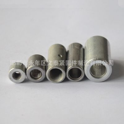 铁本色M16通孔圆焊接台阶注塑通丝通孔连接丝杆圆柱形螺母图2