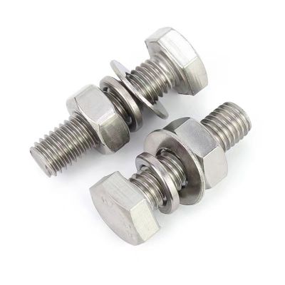 201不锈钢外六角螺栓套装加长螺丝螺母平弹组合大全M4M5M 6M8-M20图2