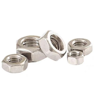 201不锈钢六角螺母M2M3M5M56不锈钢外六角螺母螺帽丝帽图2