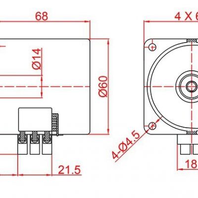 68KTYZ交流永磁同步电机220V 28W正反转微型低速多转速大力矩马达图4