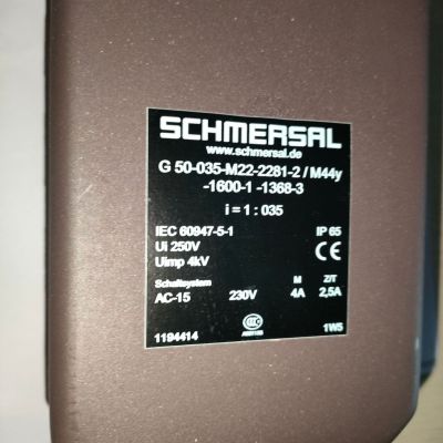 G50-035M22-2281-2/M44Y-1600-1-1368-3施迈赛凸轮开关SCHMERSAL图2