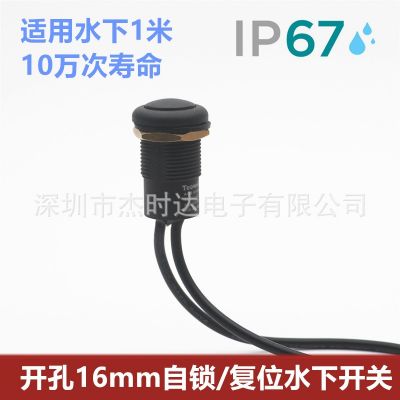 多色带线水下按钮开关/自锁/复位防水开关/IP67 4A 250V/户外开关图4