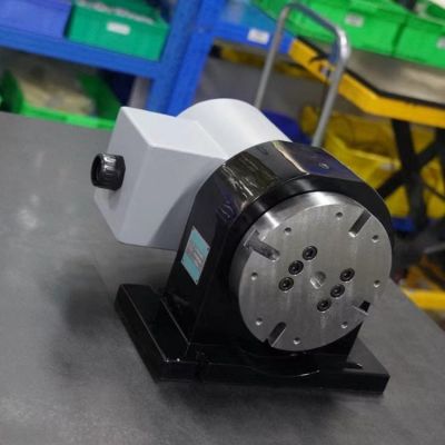 四轴电机转台 YHM-260型号新代三菱系统 高刚性铝件加工图3