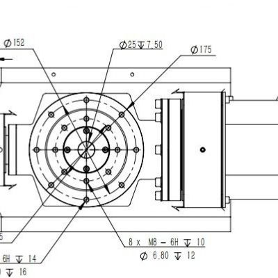 CNC五轴机床 YHM-175系列三菱系统转台 钻攻机加工图3