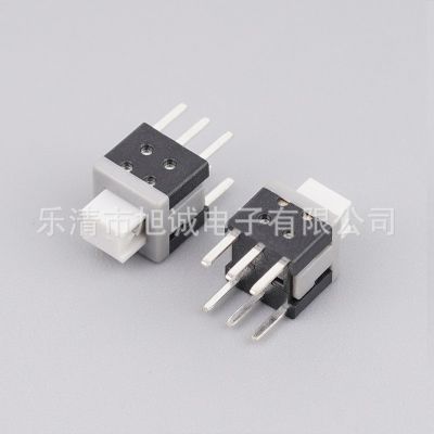 自锁开关5.8*5.8无锁按键开关6脚双排针180度直插平头按键图4
