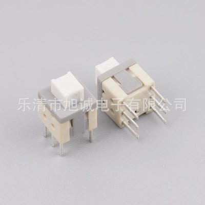 自锁开关5.8*5.8无锁按键开关6脚双排针180度直插平头按键图3