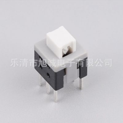 自锁开关5.8*5.8无锁按键开关6脚双排针180度直插平头按键图2