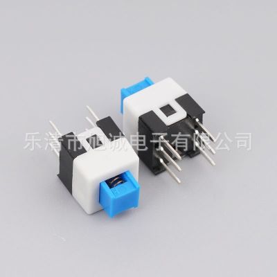 自锁开关3/6脚按键自锁无锁开关8.5*8.5/7*7/8*8平头高头六脚三脚图4