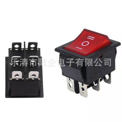 31x25mm带红灯四脚两档KCD4-201船型开关船形4脚带灯图5