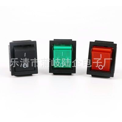 31x25mm带红灯四脚两档KCD4-201船型开关船形4脚带灯图3