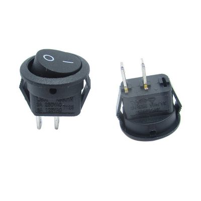 高品质KCD1船型开关 φ16.5mm二档二脚上圆下方翘板按钮开关 环保图5