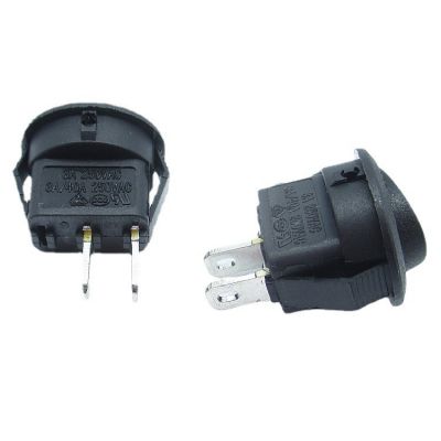 高品质KCD1船型开关 φ16.5mm二档二脚上圆下方翘板按钮开关 环保图2