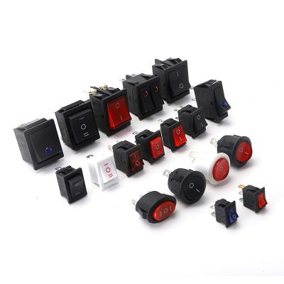 KCD4大电流带灯船型开关KCD1二档三档船型开关二三四六脚翘板开关图3