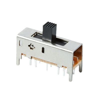 SS25D01双排十二脚五档直插立式2P5T双极五位拨动开关图5