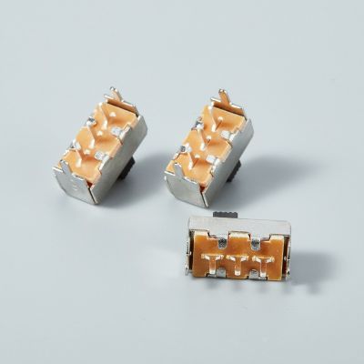 SS12F44单排三脚两档两个插脚单极双位直插立式拨动开关图5