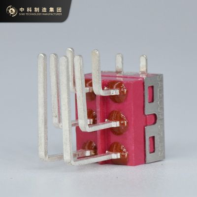 拨动开关 SS-22D28 -GX 3A大电流 两刀两档弯脚六针 拨动开关图4