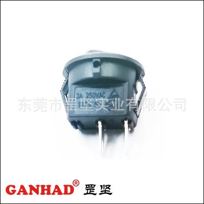 罡坚GANHAD开关厂供应直径Φ16圆形二档小型船型开关，翘板开关图3
