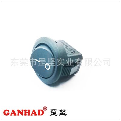 罡坚GANHAD开关厂供应直径Φ16圆形二档小型船型开关，翘板开关图2