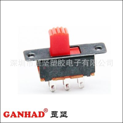 罡坚GANHAD厂家生产供应SS22F25带耳红柄滑动开关拨动开关自动化图2