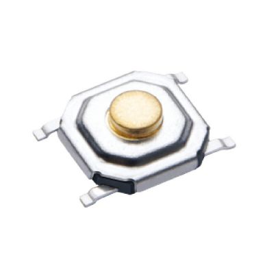 4X4铜头防水轻触开关4*4*1.5/1.7/2.0-8.0mm 四脚贴片 5.2X5.2图5