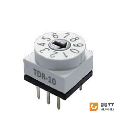 寰立开关多档位旋转编码开关 10*10 侧插直插贴片 工业控制设备用图3