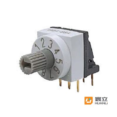 寰立开关多档位旋转编码开关 10*10 侧插直插贴片 工业控制设备用图4