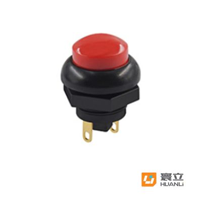 寰立开关直供12mm圆头复位常开 IP67防水带灯自锁复位按钮开关图2