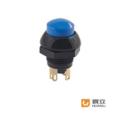 寰立开关直供12mm圆头复位常开 IP67防水带灯自锁复位按钮开关图4