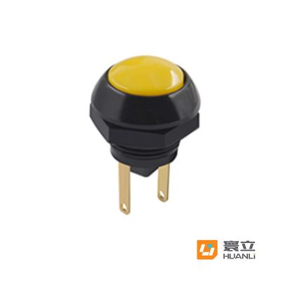 寰立开关直供12mm圆头复位常开 IP67防水带灯自锁复位按钮开关图3